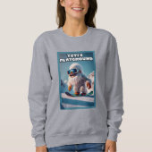 Yeti's Speeltuin: Grappige Sneeuwplanking Sasquatc Trui (Voorkant)