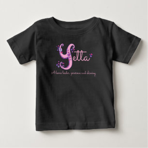 Yetta meisjesnaam betekent Y monogram harten