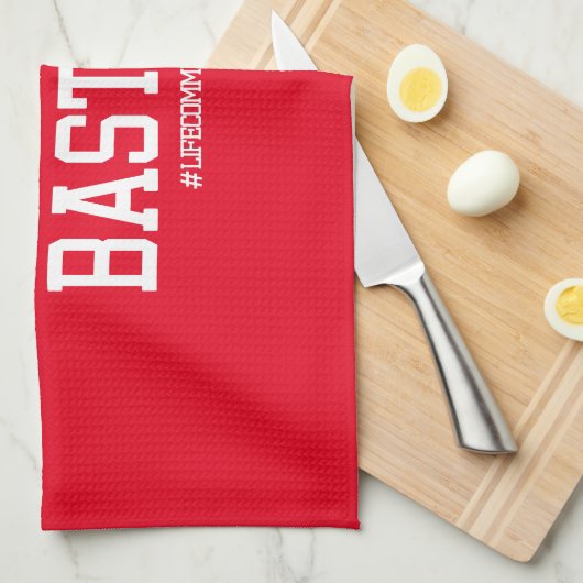 Yevgeny Bastard #LifeCommentaar Theedoek (Quarter Fold)