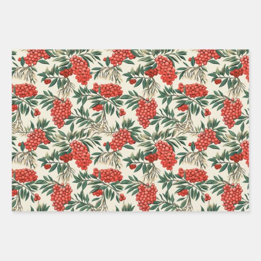 Yew Berry Inpakpapier Vel (Voorkant 3)