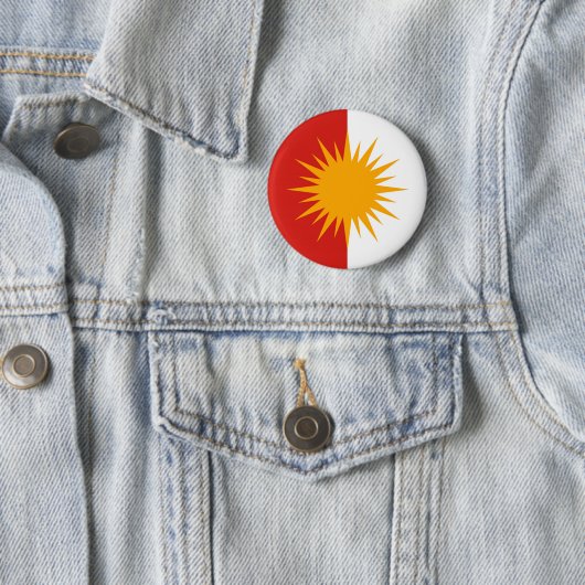 Yezidi Flag Button (In situ)