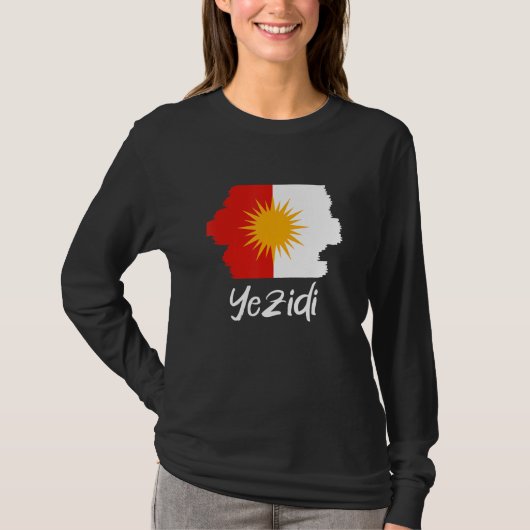 Yezidi-vlag Ezidi T-shirt (Voorkant)
