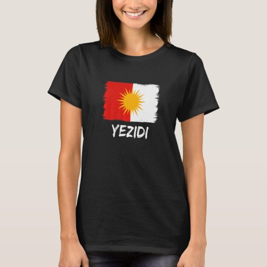 Yezidische vlag Ezidi T-shirt (Voorkant)
