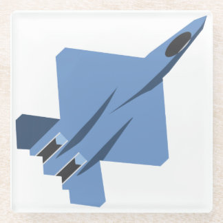 YF-23 Black Widow II onderzetter Glazen Onderzetter