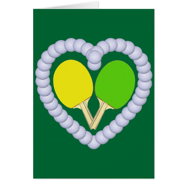 YG Ping Pong Paddle Heart (Voorkant)
