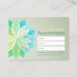 YGA Instructor Appointment Colorful Lotus Mandala Afsprakenkaartje