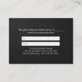 YGA Massage Cadeaubon Blue Gold ZEN-symbool Kortingskaartje (Achterkant)