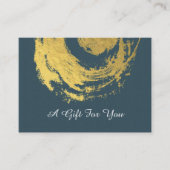 YGA Massage Cadeaubon Blue Gold ZEN-symbool Kortingskaartje (Voorkant)