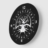 Ygdrasil Circle Runes Wall Clocks Grote Klok (Hoek)