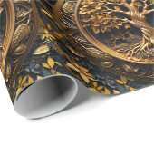 Yggdrasil Boom van het Leven en Heilige Kennis Vik Cadeaupapier (Rol Hoek)