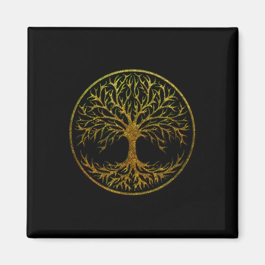 Yggdrasil, Celtic Tree of Life, Norse Mythology Magneet (Voorkant)