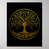 Yggdrasil, Celtic Tree of Life, Norse Mythology Poster (Voorkant)