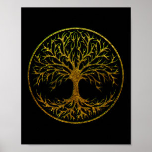 Yggdrasil, Celtic Tree of Life, Norse Mythology Poster