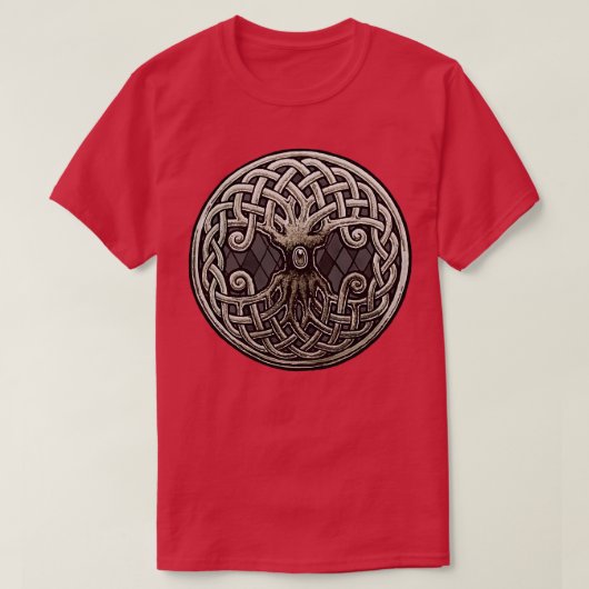 Yggdrasil Celtic Viking World Tree of Life T-shirt (Design voorkant)