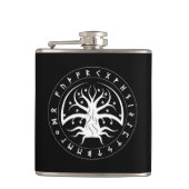 Yggdrasil Circle Loopt kolf (vinylomhuld) Heupfles (Voorkant)