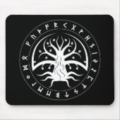 Yggdrasil Cirkel Runen Muismat (Voorkant)