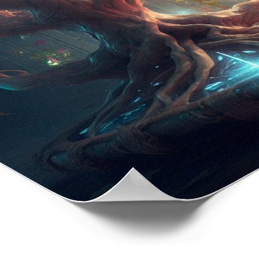 Yggdrasil - de boom van het leven poster (Hoek)