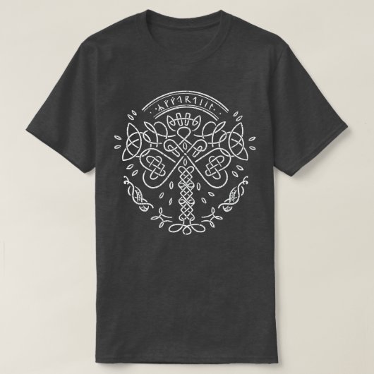 Yggdrasil de Keltische boom van het leven Viking N T-shirt (Design voorkant)