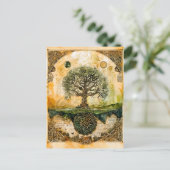 Yggdrasil, de Noorse levensboom Feestdagenkaart (Staand voorkant)