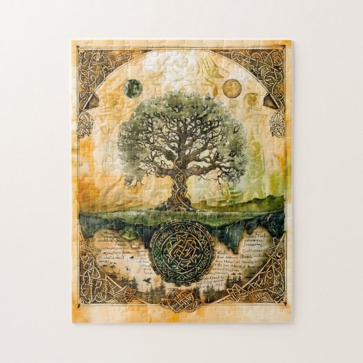 Yggdrasil de Noorse Levensboom Legpuzzel (Verticaal)