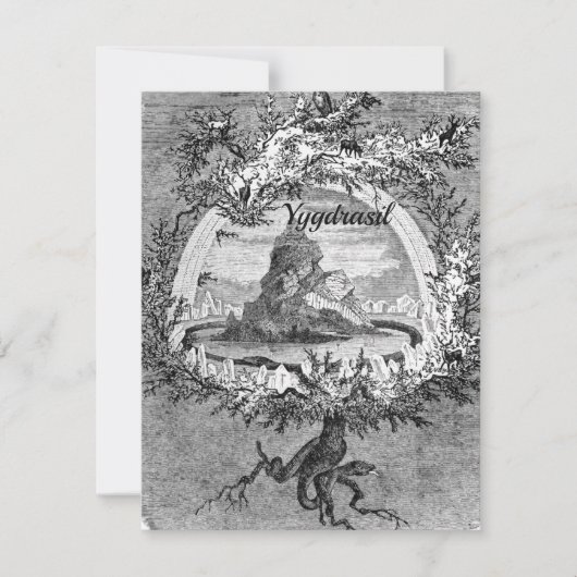 Yggdrasil Feestdagenkaart (Voorkant)