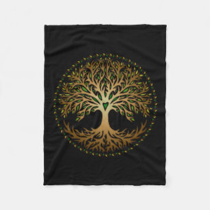 Yggdrasil, Keltisch, boom, leven, Noors, mythologi Fleece Deken