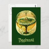 Yggdrasil, levensboom briefkaart (Voorkant / Achterkant)