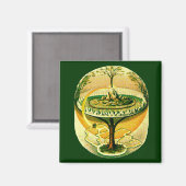 Yggdrasil, levensboom magneet (Voorkant / Achterkant)