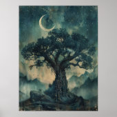 Yggdrasil Norse Samhain Halloween Nordic Poster (Voorkant)