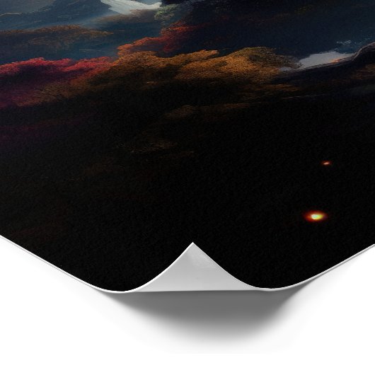 Yggdrasil op werelden einde poster (Hoek)