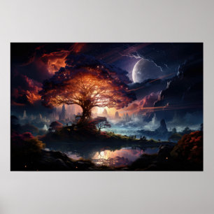 Yggdrasil op werelden einde poster