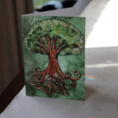 Yggdrasil Tree Norse Mythology Waterverf Card Kaart