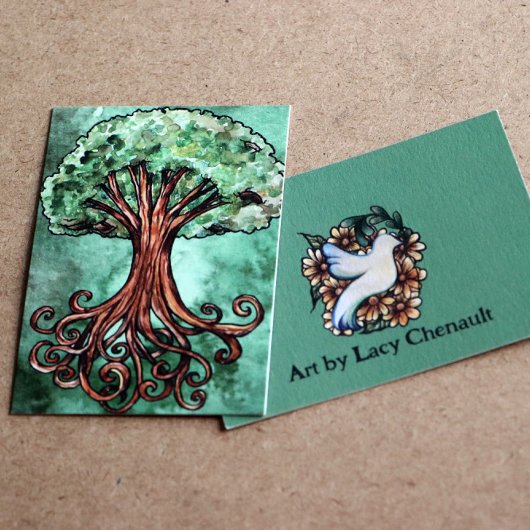 Yggdrasil Tree Norse Mythology Waterverf Card Notitiekaartje