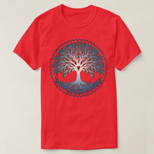 Yggdrasil Tree of Life Celtic Symbol T-shirt (Design voorkant)