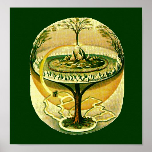 Yggdrasil, Tree of Life Fine Art Poster (Voorkant)