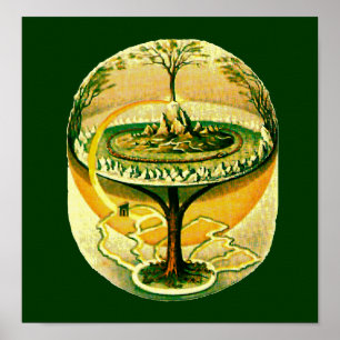 Yggdrasil, Tree of Life Fine Art Poster