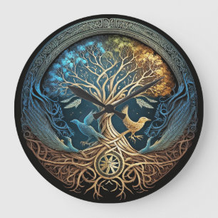 Yggdrasil Tree of Life Grote Klok