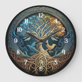 Yggdrasil Tree of Life Grote Klok (Voorkant)