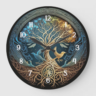 Yggdrasil Tree of Life Grote Klok