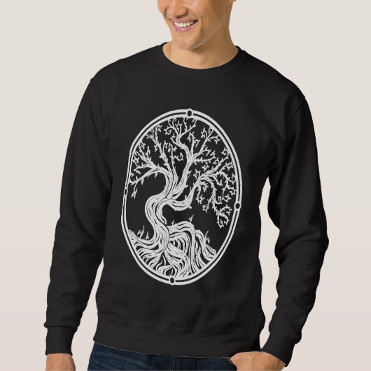 Yggdrasil Tree Of Life Nordic Celtic Tree Trui (Voorkant)
