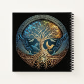 Yggdrasil Tree of Life Notitieboek (Achterkant)