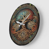 Yggdrasil Viking Tree of Life Grote Klok (Hoek)