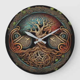 Yggdrasil Viking Tree of Life Grote Klok