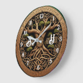 Yggdrasil Viking Tree of Life Large Clock Grote Klok (Hoek)