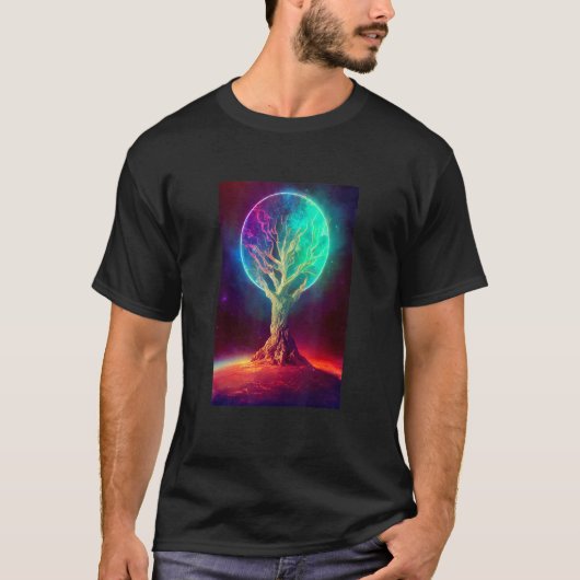 Yggdrasil World Tree of Life Viking Celtric Unique T-shirt (Voorkant)