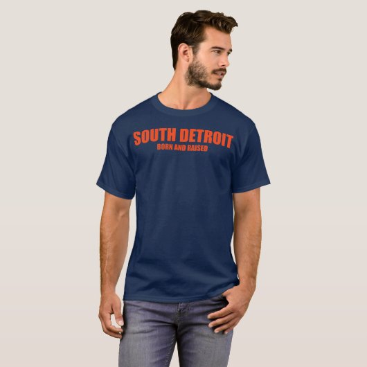 YGT South Detroit Geboren en opgevoed T-shirt (Voorkant volledig)