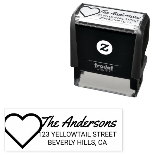 YH Retouradres Zelfinktende Stempel (In situ)