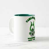 YHS GREEN 1960-1973 TWEEKLEURIGE KOFFIEMOK (Voorkant links)