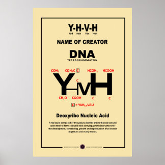 YHVH Chemische verbinding Poster