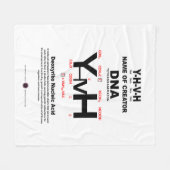 YHVH-DNA Chemical Bond Fleece Deken (Voorkant (Horizontaal))